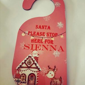 personalized Christmas door signs