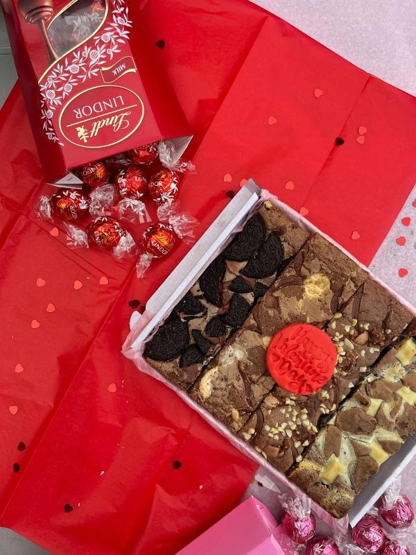 Treat your Valentine to our exclusive Brownie Box, a delightful blend of rich, chocolatey goodness, perfect for sharing on this day of love. At only £18 plus postage, it's the sweetest way to say "I care.